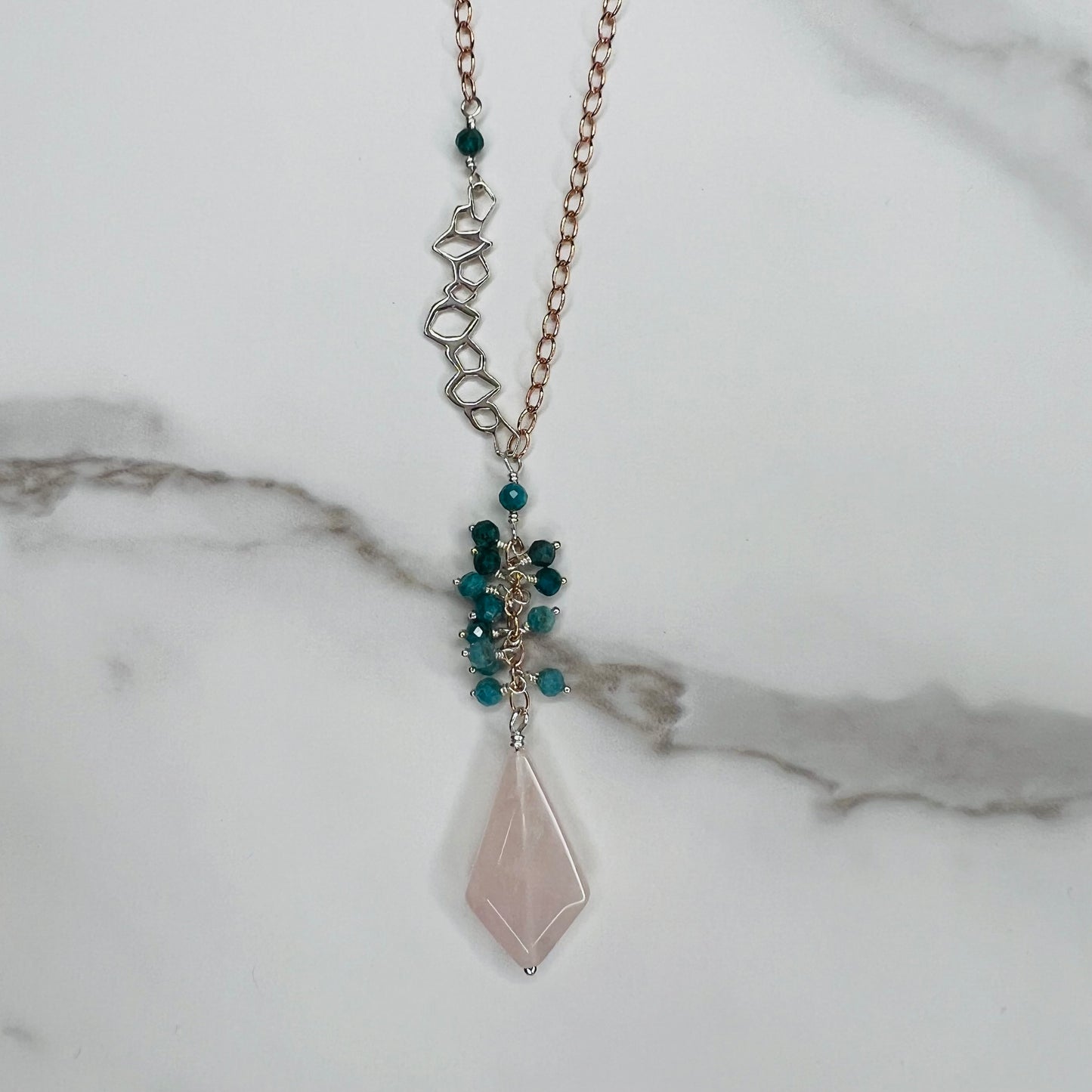 Rose Quartz Kite Necklace