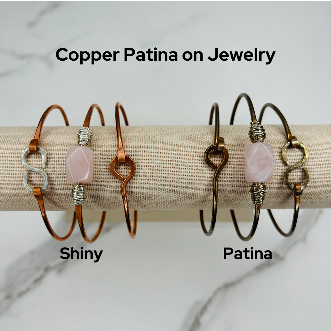 Copper Bangle Trio